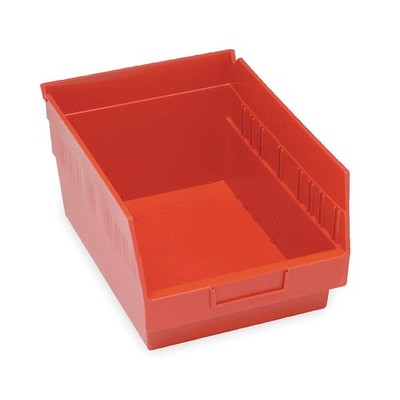QUANTUM STORAGE SYSTEMS QSB210RD Shelf Bin,Red,Polypropylene,6 in 2ZMU3