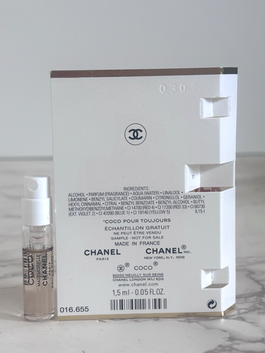 Chanel Sampling Liquid Chanel Coco Mademoiselle Eau de Parfum EDP Intense Sample Spray .05oz ...