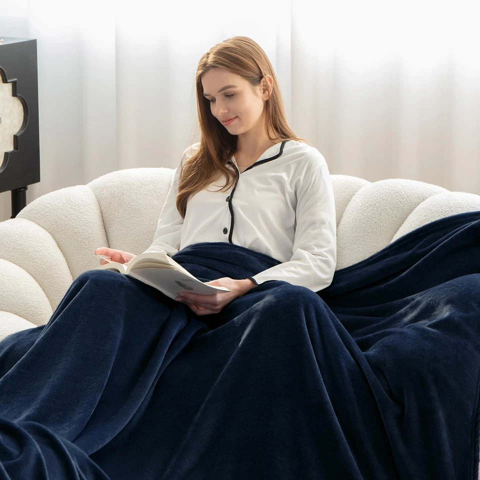 Kuscheldecke Flauschig Decke Fleecedecke - Sofadecke 150x200 cm Warm Wohndeck... - Bild 3 von 4