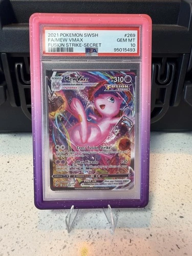 2021 Pokemon Fusion Strike Mew Vmax Full Art #269 GEM MT PSA 10 Secret Alt Art