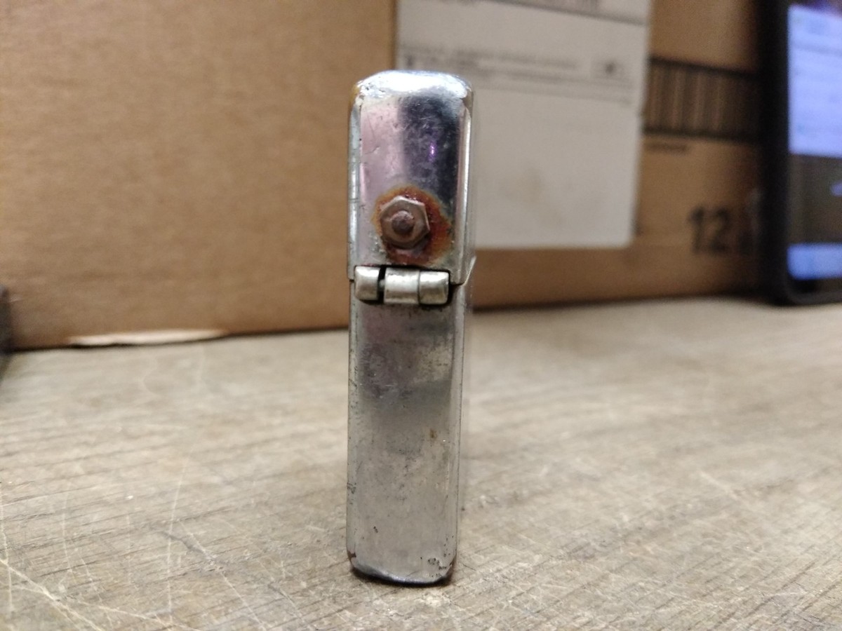 Vtg Zippo Pat. 2032695 3 Barrel Cigarette Lighter 1937 1950