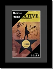 Creative Picture Frames [8.5x11bk-b Black Theatre Frame with Black Matting, H...
