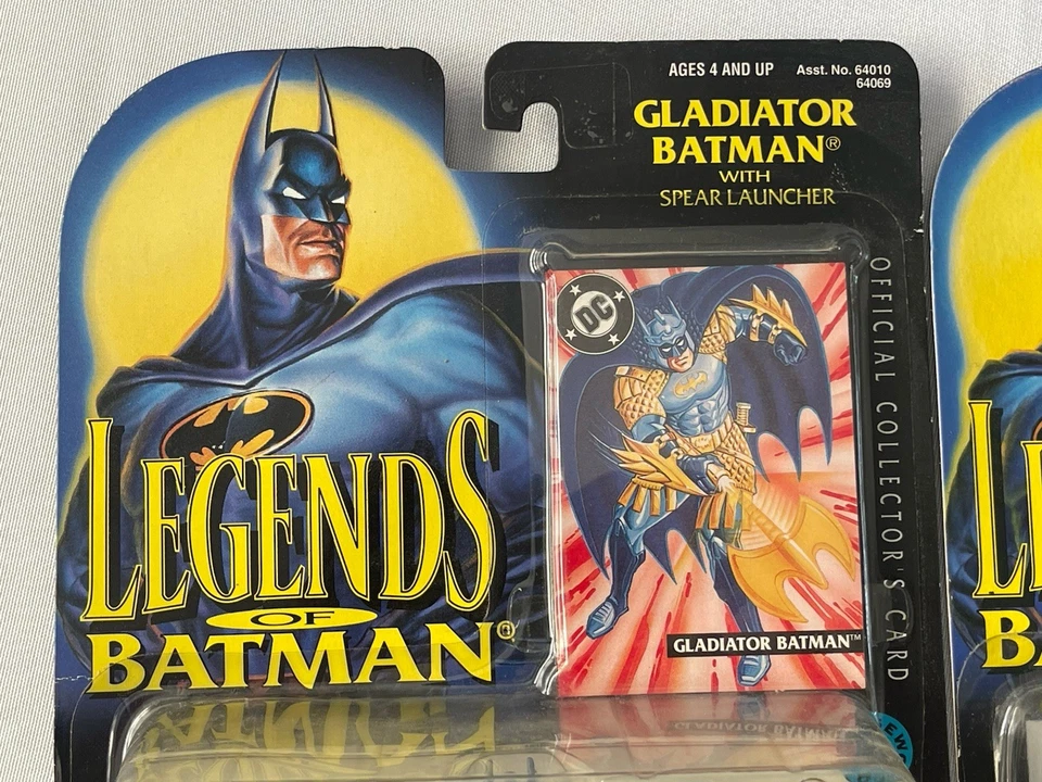 Legends of Batman Gladiator & Samurai Batman  - Kenner 1995 Sealed New - Image 3 of 4