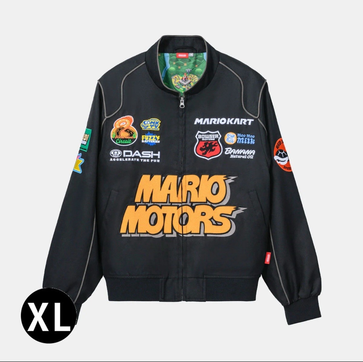 Nintendo TOKYO Mario Kart Racing Jacket World Embroidery Size XL