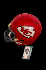 Len Dawson Signed Chiefs Riddell Full Size Replica Helmet Autographed HOF COA