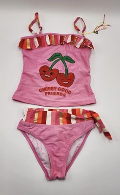 Juicy Couture Girl s 2 Pc Tankini Swimsuit Size 7 Years Pre-owned