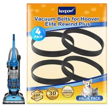 KEEPOW Vacuum Belts Replacement for Hoover 562932001 Belt, 4 Pack 