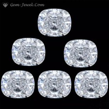 7x5 MM 1 Carat Elongated Cushion Cut Loose Moissanite, Colorless Moissanite