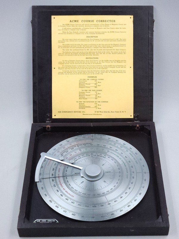 ACME Course Corrector US Maritime Commission by Sea Emergency Devices Co. NY USA