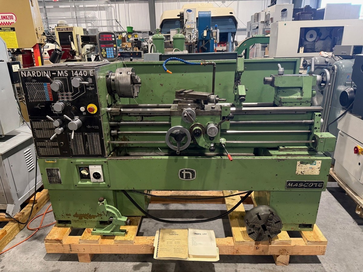 tinnyページ　 レザー グリーン NARDINI MASCOTE MS-1440E 14”/19.75” x 40”cc Gap Bed Lathe #7767 | eBay