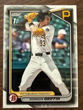 2024 BOWMAN DRAFT KONNOR GRIFFIN RC #BD-22 PIRATES 1ST