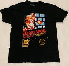 Super Mario Bros Official Nintendo Video Game T Shirt 2017 Men  s M 80s NES Cart