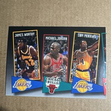 1993 SkyBox Michael Jordan/Worthy/Perkins #ST16 Raw Basketball Card NM 