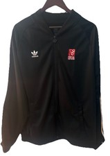 RARE NFL Players Association PE Adidas Track Jacket Mens 2XL Black Zip Up