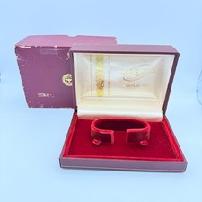 GENUINE LONGINES WATCH BOX VINTAGE RED BURGUNDY DEPUIS 1867
