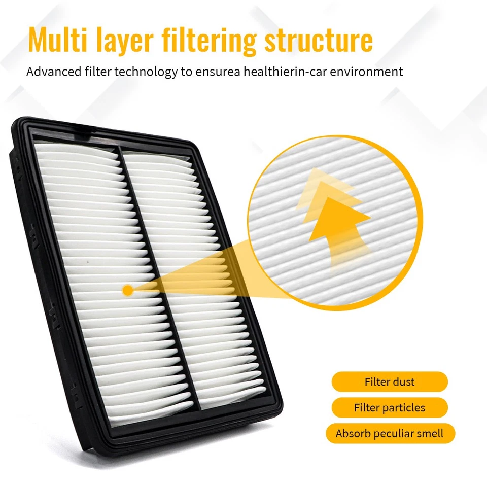 2x Filtro de Ar para Chevy Tahoe GMC C1500 C2500 Pickup Suburban Yukon Cadillac - Imagem 2 de 4