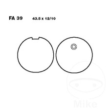 EBC Organic FA Brake Pads front 1 Set FA039 For Kawasaki KH 125 1977-1980