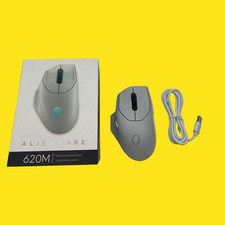 NO DONGLE Alienware Mouse da gioco AW620M bianco #6313 z44/12 (TC)