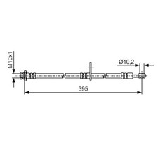 Bosch Bremsschlauch vorne für Suzuki S-Cross Sx4 Vitara
