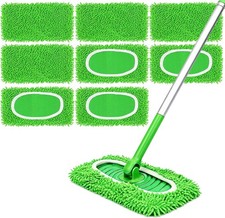 8Pcs Reusable Microfiber Mop Pads, Replacement Compatible with Sweeper Mop,
