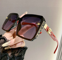 Trendy Oversized Square Frame UV-400 Sunglasses Eyewear For Women
