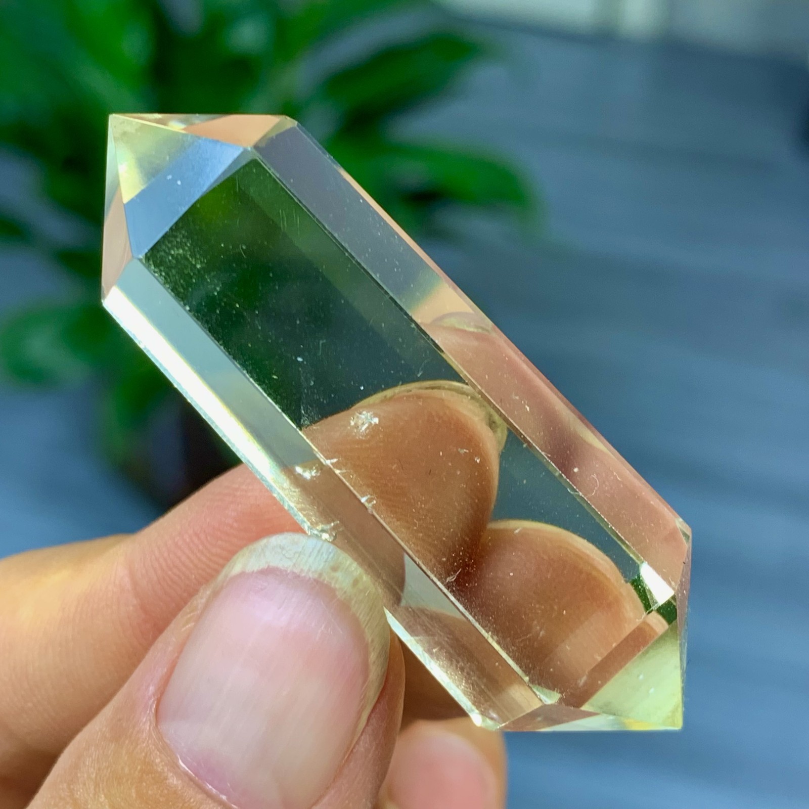 19G Natural Citrine Quartz Obelisk Double Point Wand for Reiki Healing Energy