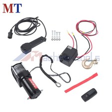 3500lbs Synthetic Rope Electric Winch 12VDC/1.5HP with Wireless&Wired Control