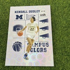 2025-26 ONIT Michigan Basketball Campus Colors Holo Parallel /30 Kendall Dudley