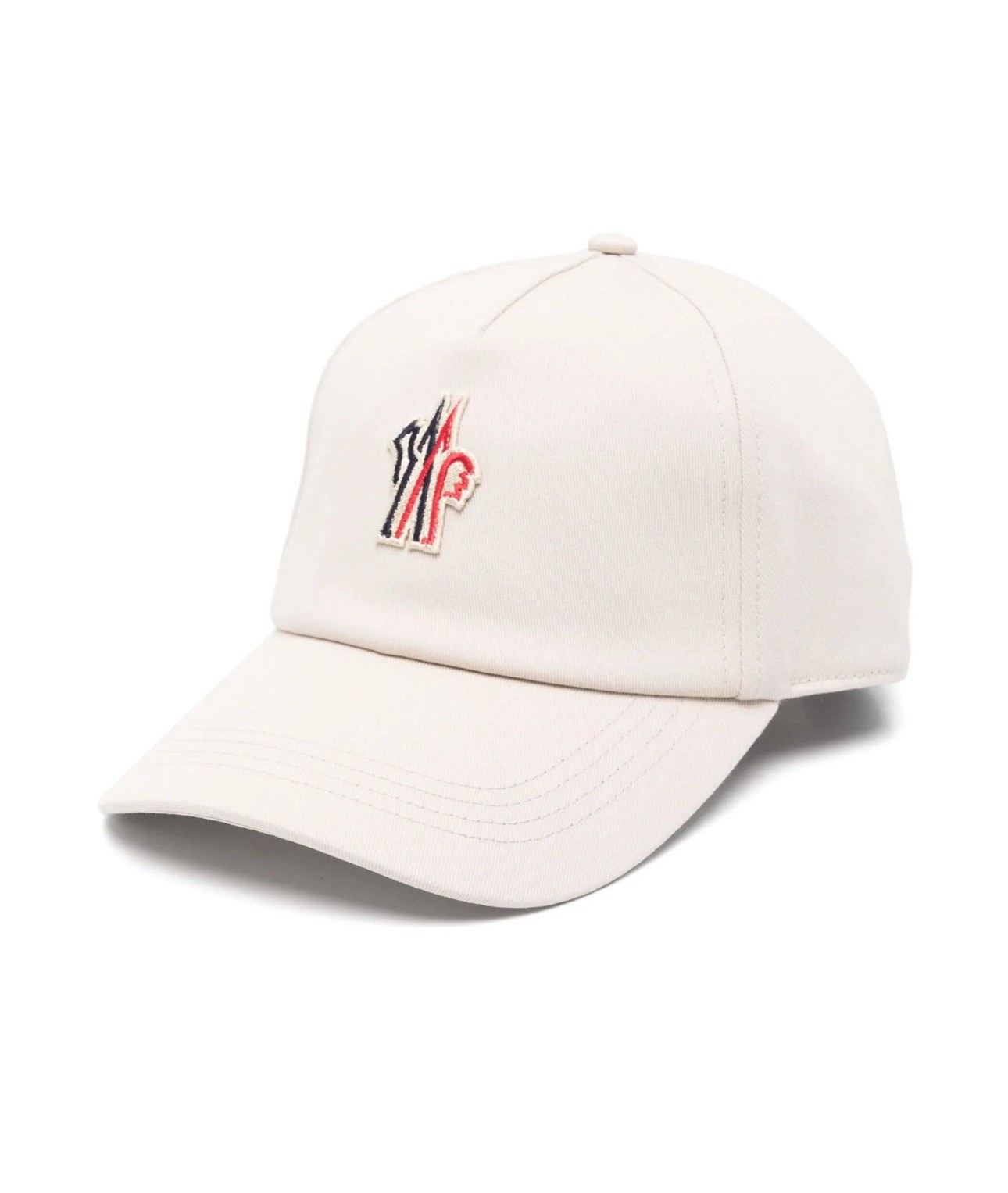 Moncler Grenoble Unisex Baseball Cap Light Tan Cotton Gabardine OS NWTAUTHENTIC