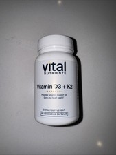 Vital Nutrients Vitamin D3  K2  2000 IU  Vitamin D3 K2 Supplement 60 Capsules