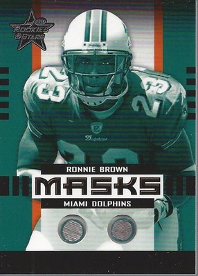 2005 Leaf Rookies and Stars Masks #M22 Ronnie Brown /325 - FB