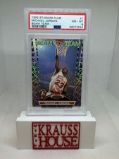 1992 Stadium Club Michael Jordan Beam Team PSA 8 #1