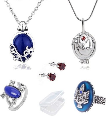 5 Stück Vampire Diar.s Halskette Katherine Ohrringe Elena Gilbert Cosplay 