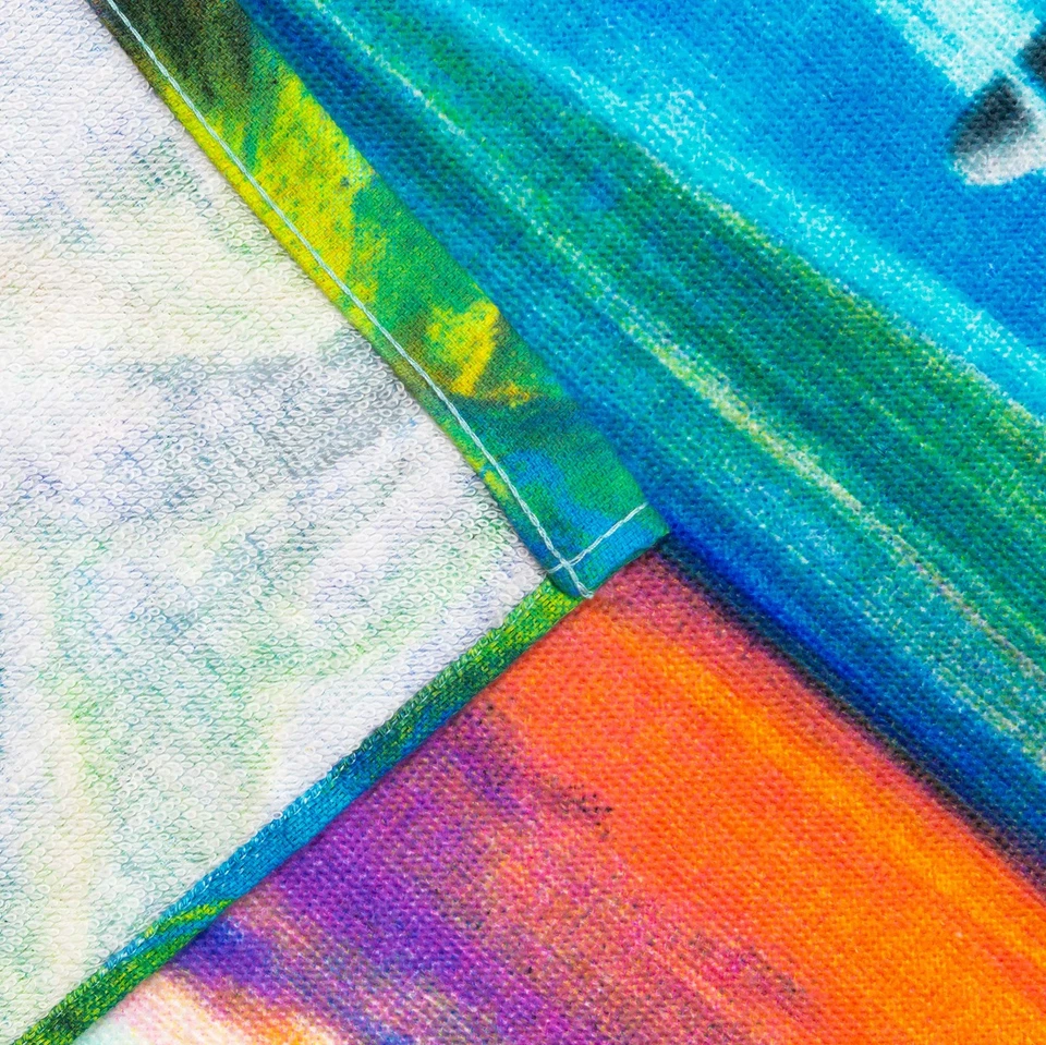 Playful Dolphins Beach Blanket 54 x 68 inch Beach Towel Coral Reef with Clown... - Image 2 of 4