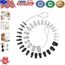 Durable 36-Piece Nut & Bolt Thread Checker - Fast Metric and Inch Identification