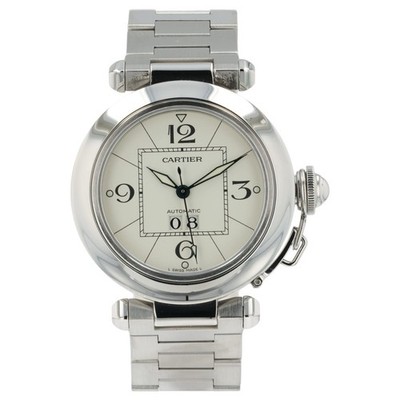 Cartier Pasha White Dial Stainless Steel 35mm Automatic Men s Watch 2475