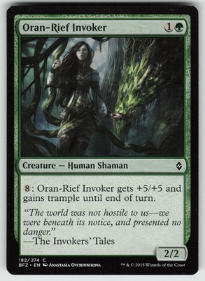 Oran-Rief Invoker 182 Common Battle for Zendikar Magic: The Gathering LP