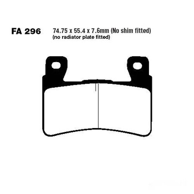 Bremsbelag EBC FA296HH vorne für Honda CB 1300 A Super Four ABS Bj. 2005-2009