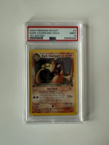 2000 Pokemon Rocket 1st Edition #4 Dark Charizard  Holo PSA 9 MINT Rockets