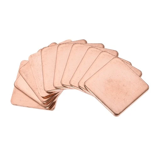 Flat IC Chipset Thermal Copper Heatsink for CPU GPU  20 x 20 x 1.5mm 10pcs