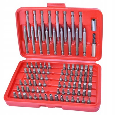 Schlagbits Bitsatz Magnetischer Bithalter SL PH PZ TORX HEX T CrV 98 Stk