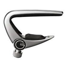 G7th Newport Classical Silver Guitar Capo Low Profile Flip Lever Tension Adju...