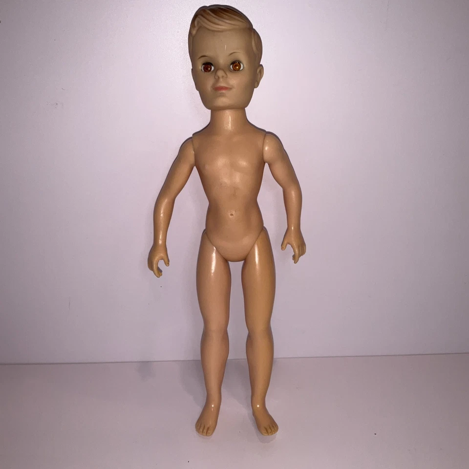 "Muñeca de colección Uneeda Bob Teen Boy 11"" cabello moldeado ojos para dormir bonita rara! Foto 2 de 4