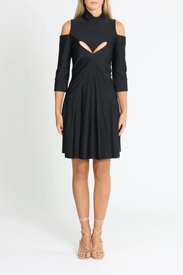 KITX Vixen Dress Black LBD Cocktail Party Night Out Size 12 AU Preloved