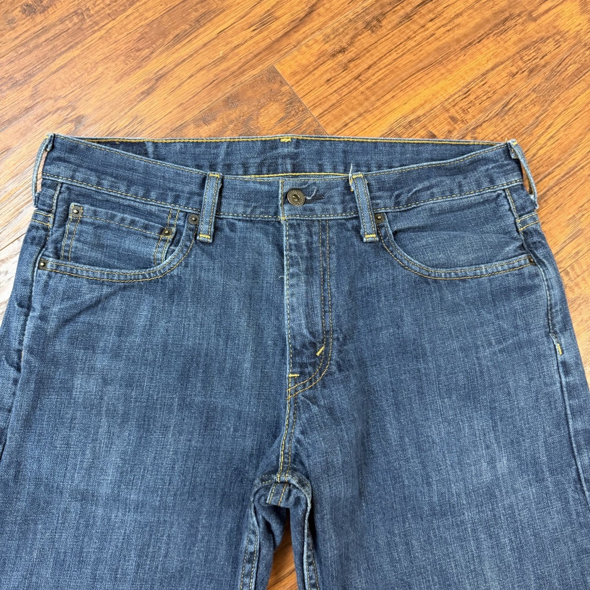 Levis 569 Jeans Mens 32 (Fits 31x29) Blue Straight Loose Dark Wash
