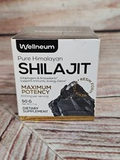 Wellneum Pure Himalayan Shilajit Resin Energy, Immunity, Detox, 50g NEW