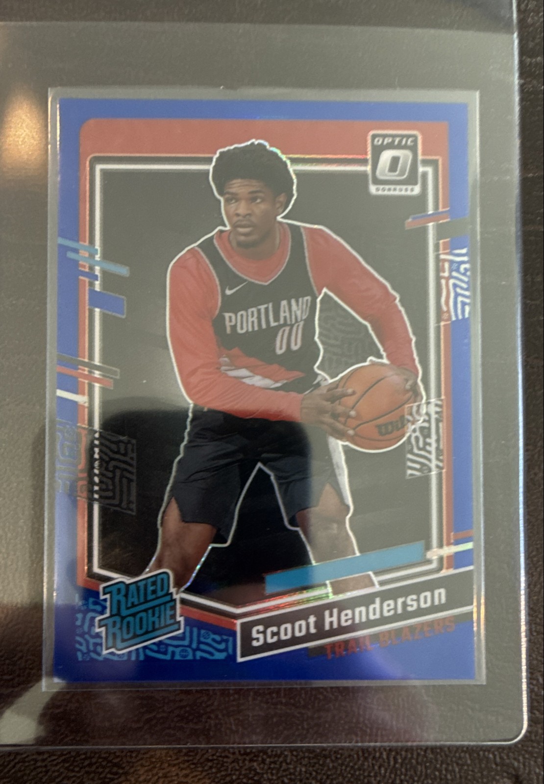 2023-24 Panini Donruss Optic - Rated Rookie Scoot Henderson #239 Blue Prizm /49