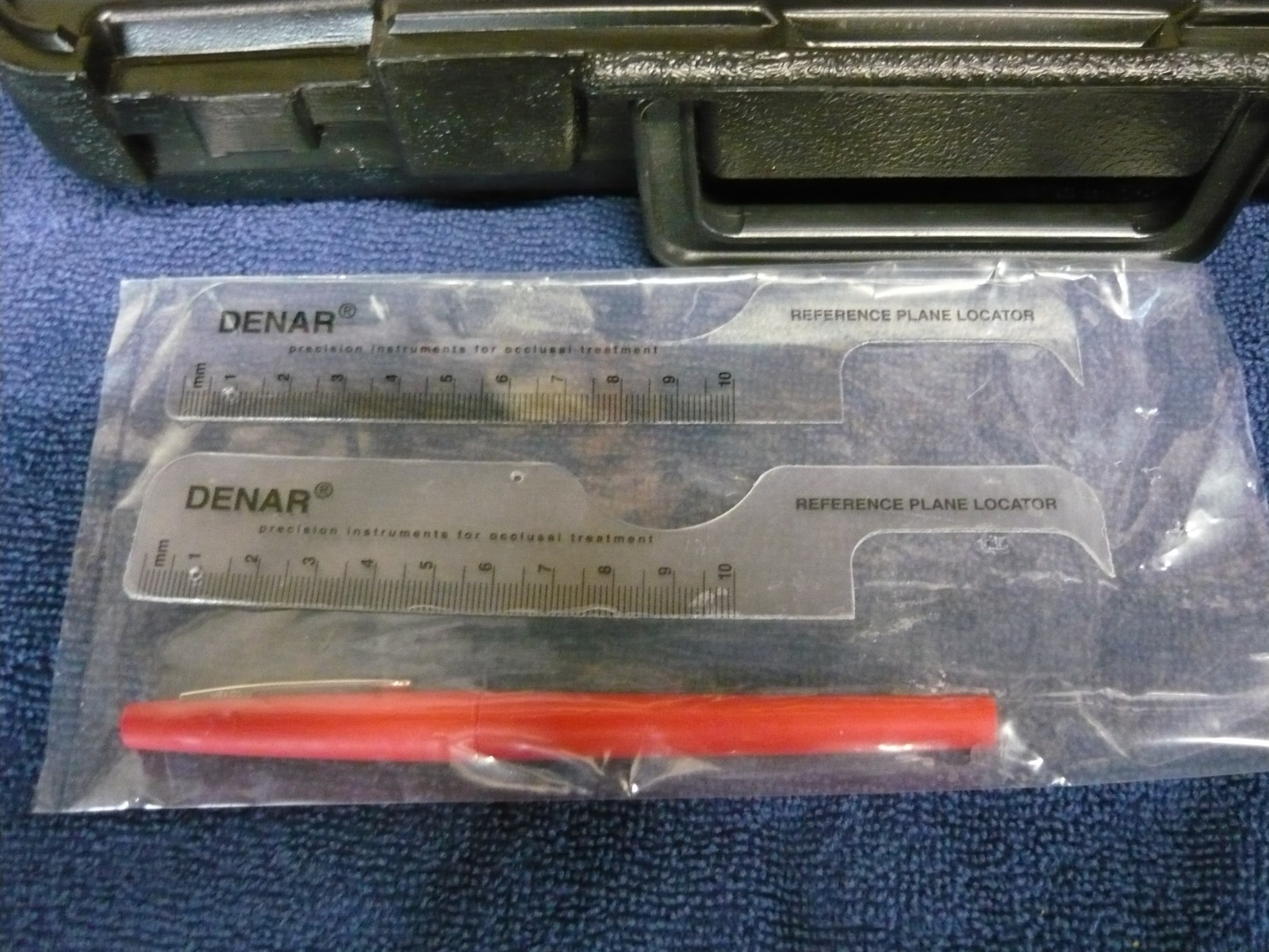 DENAR SLIDEMATIC FACEBOW MEASURING BOW DENAR TRANSFER JIG ASSEMBLY and CASE