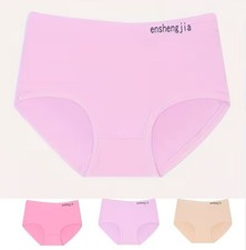 Pack of 3 Plus Size 32-34 Smooth Comfortable Briefs in Pink, Pale Pink Cream