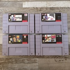 Lot Of 4 Loose SNES Games - Madden 97, Madden 98, Toy Story Super Black Bass